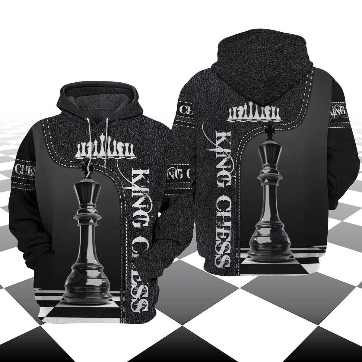 King Chess Shirt, Royal Strategy Board All-Over Print Unisex Tee