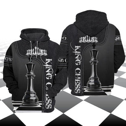 King Chess Shirt, Royal Strategy Board All-Over Print Unisex Tee