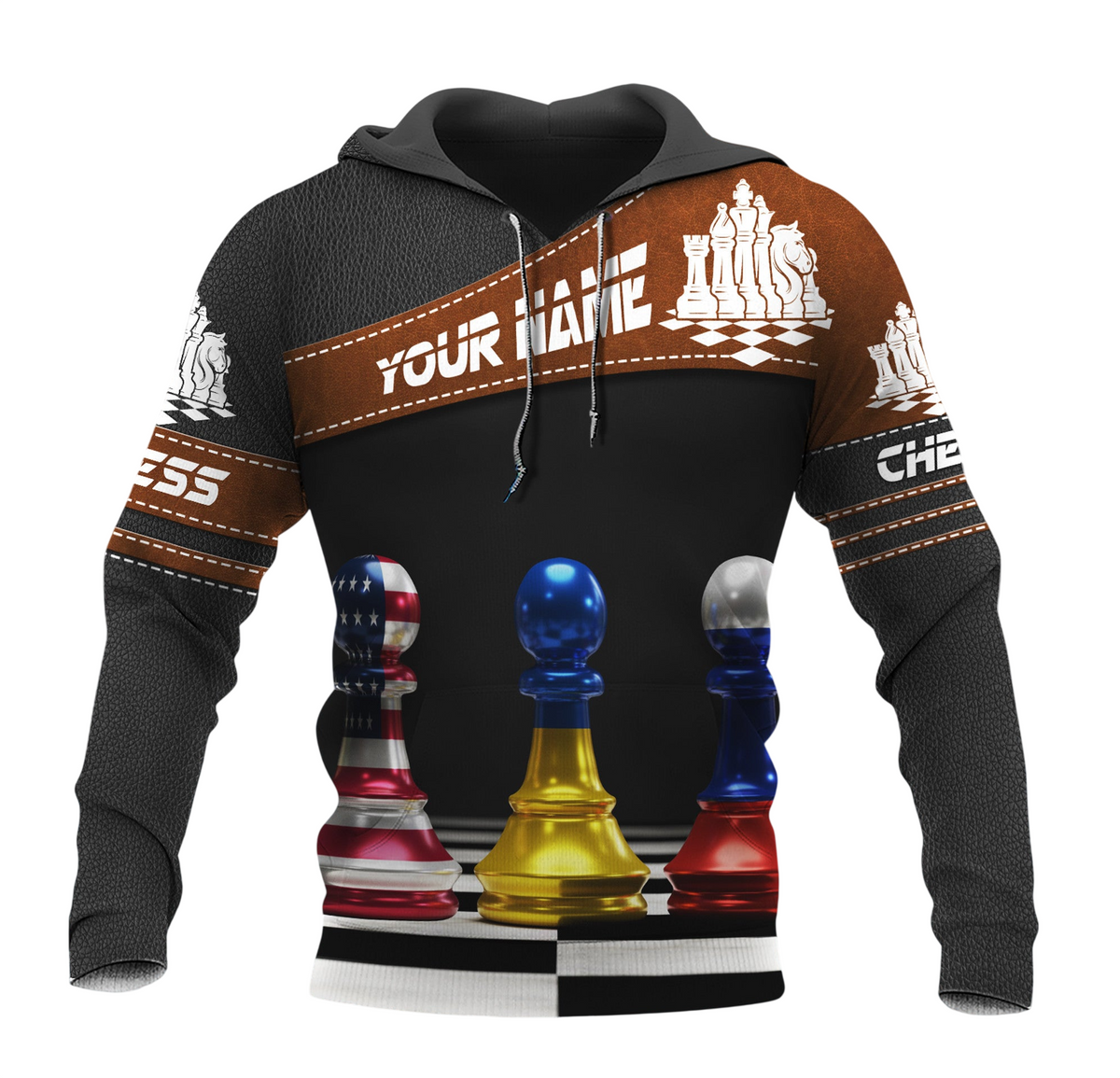 Chess Battle Shirt, Strategic Conflict All-Over Print Unisex Tee