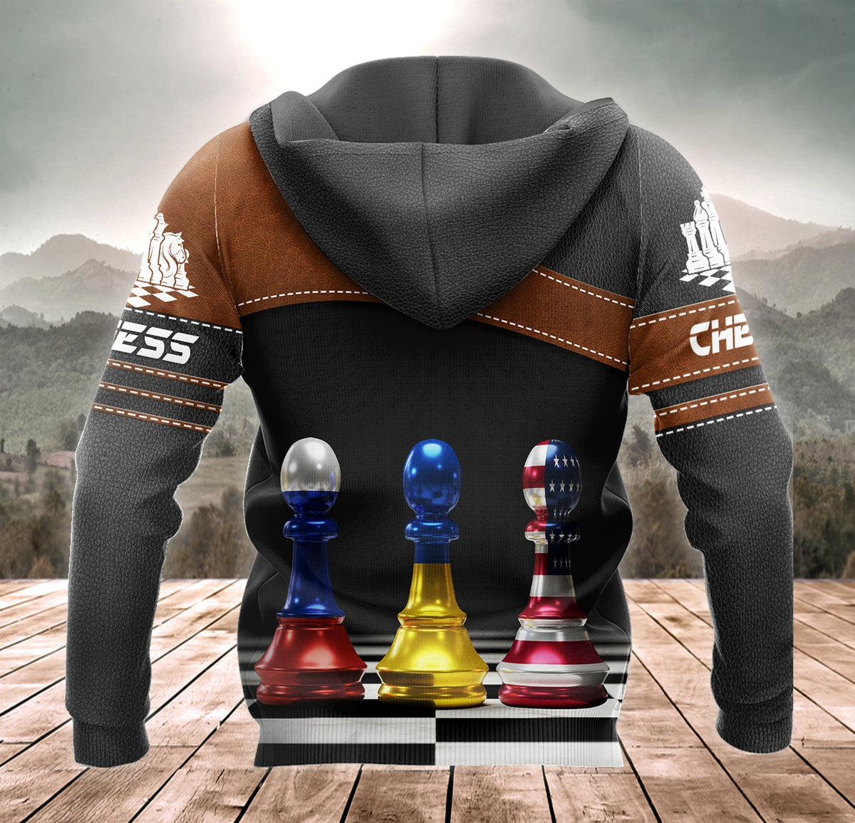 Chess Battle Shirt, Strategic Conflict All-Over Print Unisex Tee