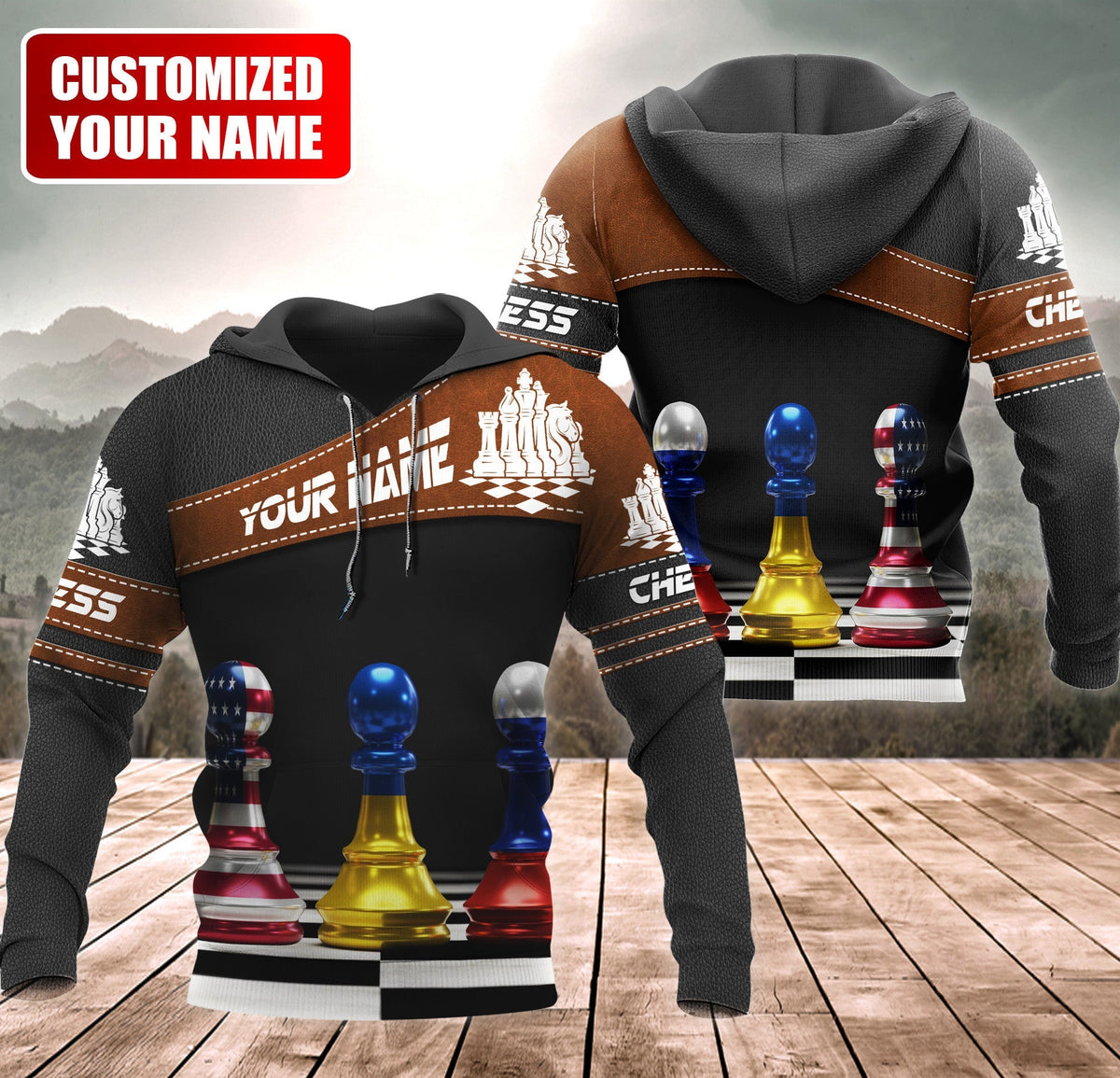 Chess Battle Shirt, Strategic Conflict All-Over Print Unisex Tee