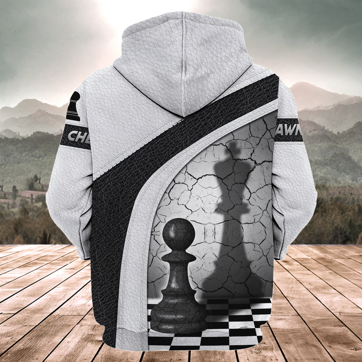 Chess Pawn Shirt, Classic Strategy All-Over Print Unisex Tee