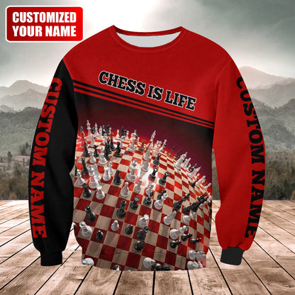 Chess Is Life Shirt, Chess Lover All-Over Print Unisex Tee
