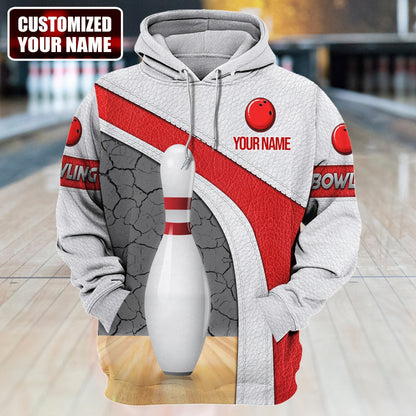 Bowling Strike Zone Shirt, Bowling Ball & Pins All-Over Print Unisex Tee