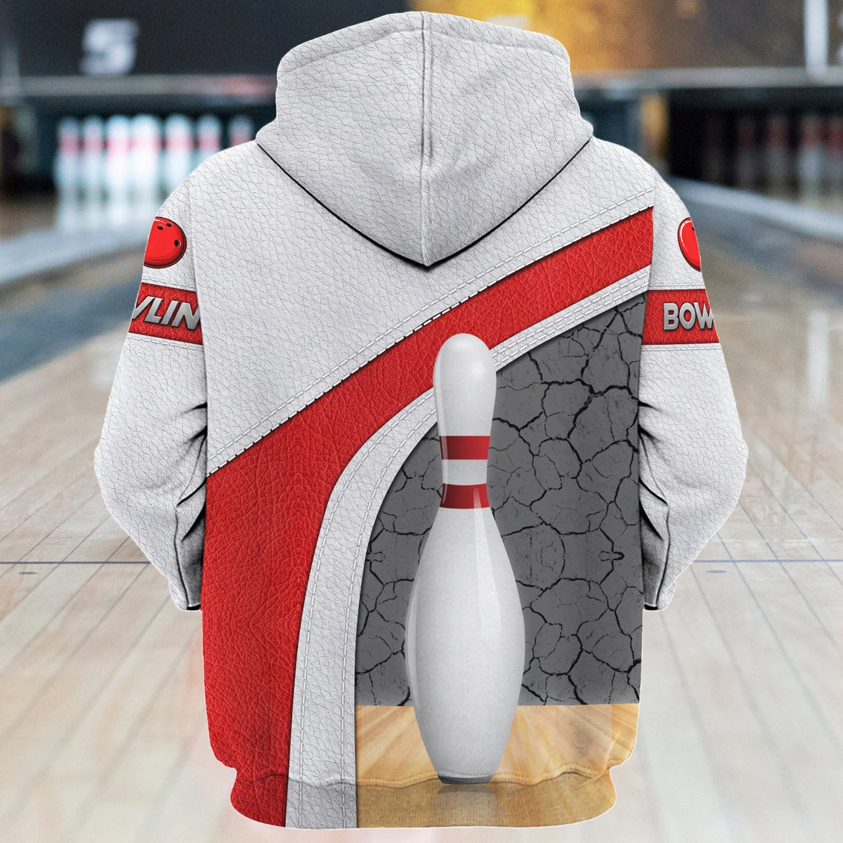 Bowling Strike Zone Shirt, Bowling Ball & Pins All-Over Print Unisex Tee