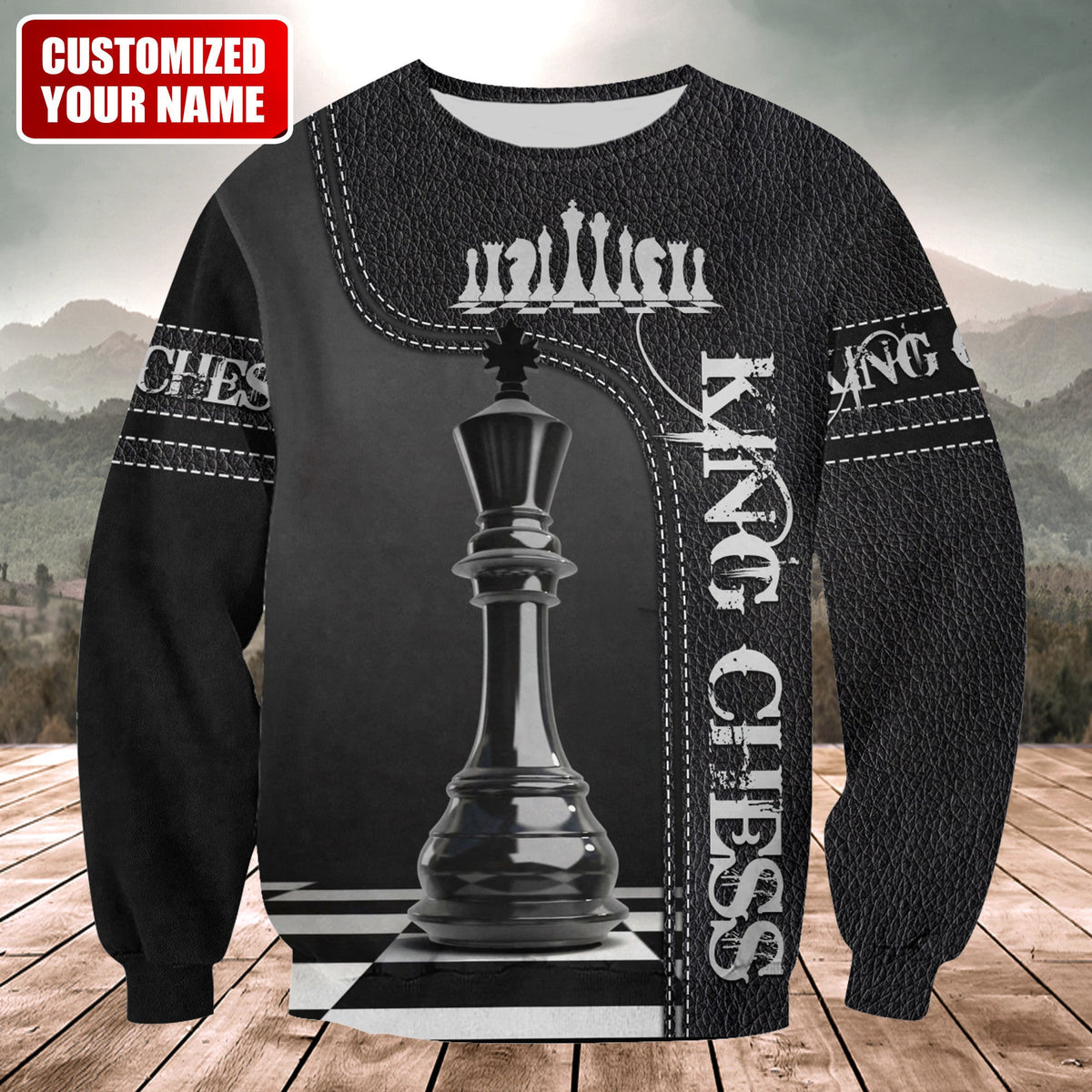 King Chess Shirt, Royal Strategy All-Over Print Unisex Tee