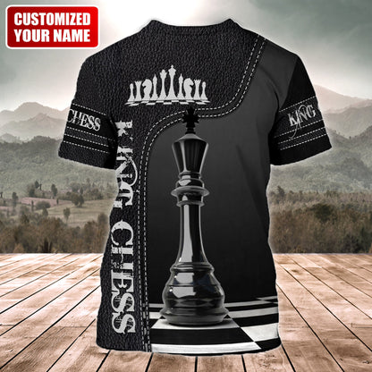 King Chess Shirt, Royal Strategy All-Over Print Unisex Tee