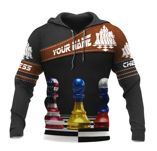 Chess Conflict Shirt, Battle Strategy All-Over Print Unisex Tee