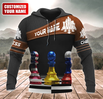 Chess Conflict Shirt, Battle Strategy All-Over Print Unisex Tee