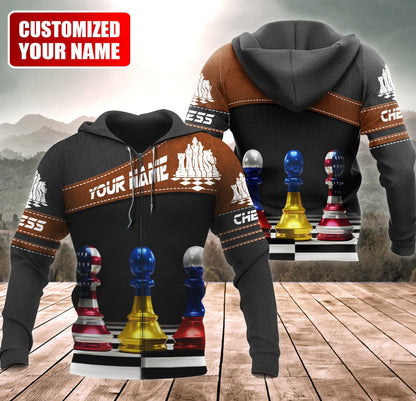 Chess Conflict Shirt, Battle Strategy All-Over Print Unisex Tee