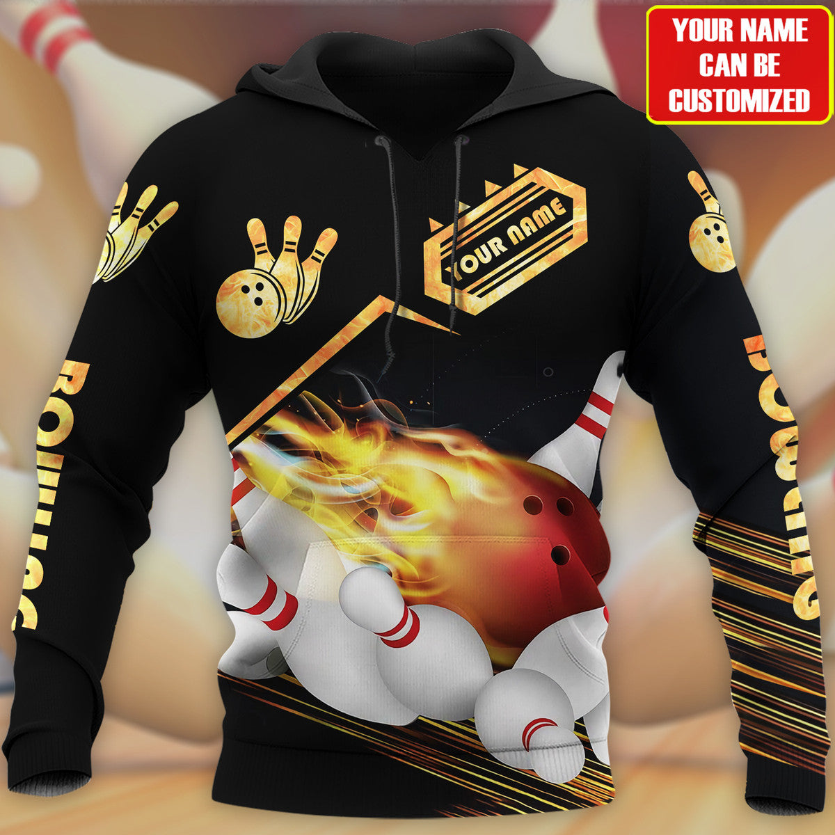 Personalized Name Bowling Q5 All Over Printed Unisex Shirt