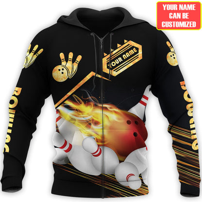 Personalized Name Bowling Q5 All Over Printed Unisex Shirt