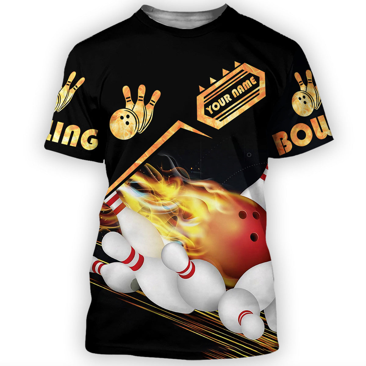 Personalized Name Bowling Q5 All Over Printed Unisex Shirt