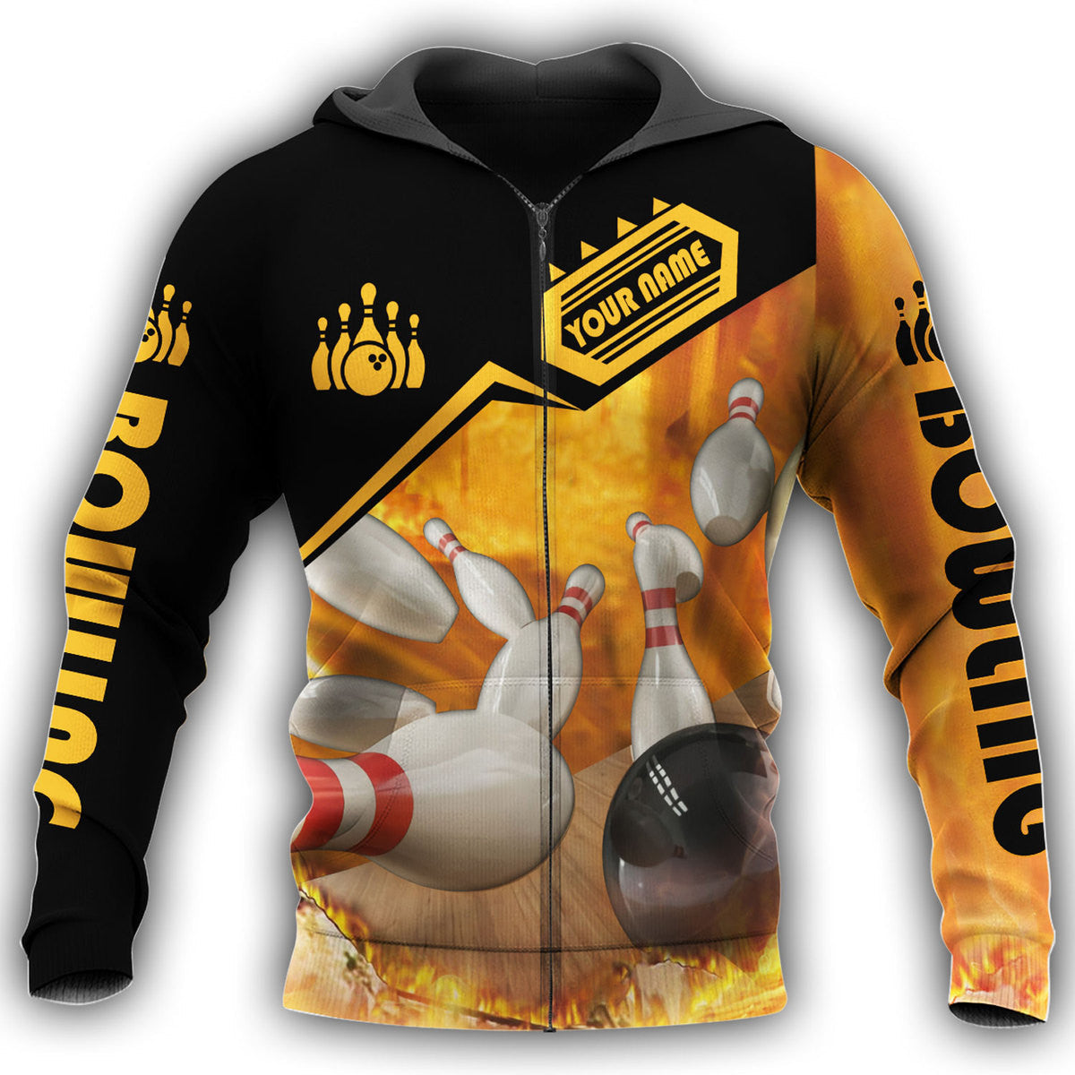 Personalized Name Bowling Q7 All Over Printed Unisex Shirt