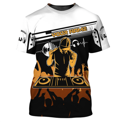 DJ Deck Master Shirt, Disc Jockey Music All-Over Print Unisex T-Shirt
