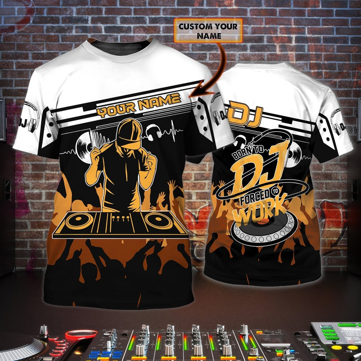 DJ Deck Master Shirt, Disc Jockey Music All-Over Print Unisex T-Shirt