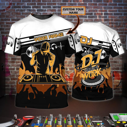 DJ Deck Master Shirt, Disc Jockey Music All-Over Print Unisex T-Shirt