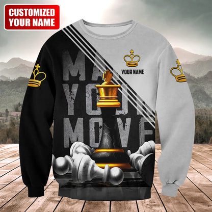 King Chess Royalty Shirt, Strategic Board All-Over Print Unisex Tee