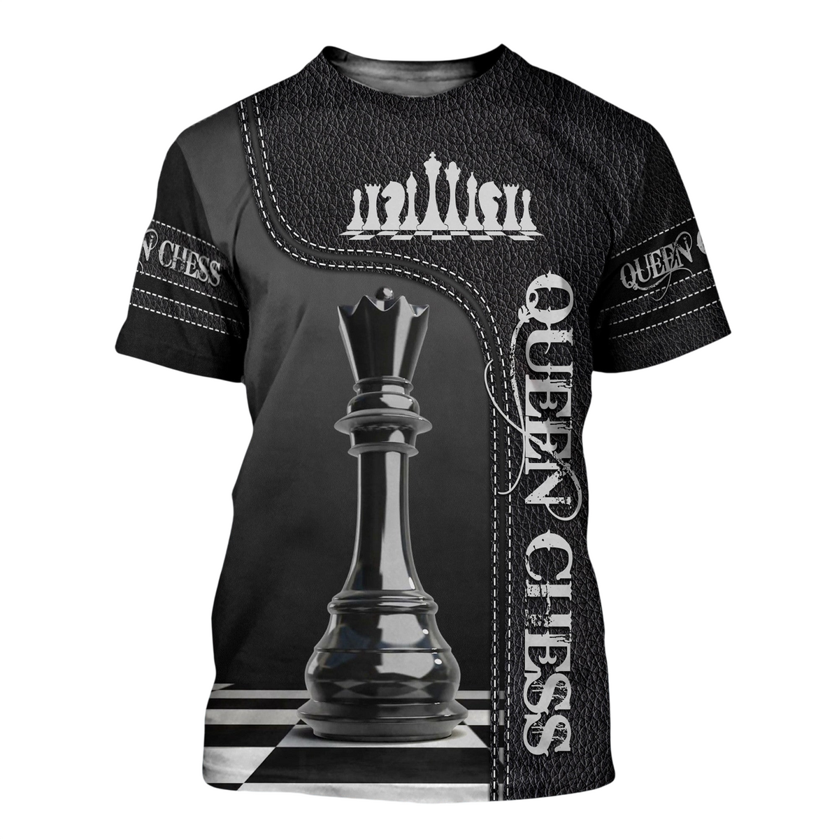 Queen Chess Strategy Shirt, Royal Board All-Over Print Unisex Tee