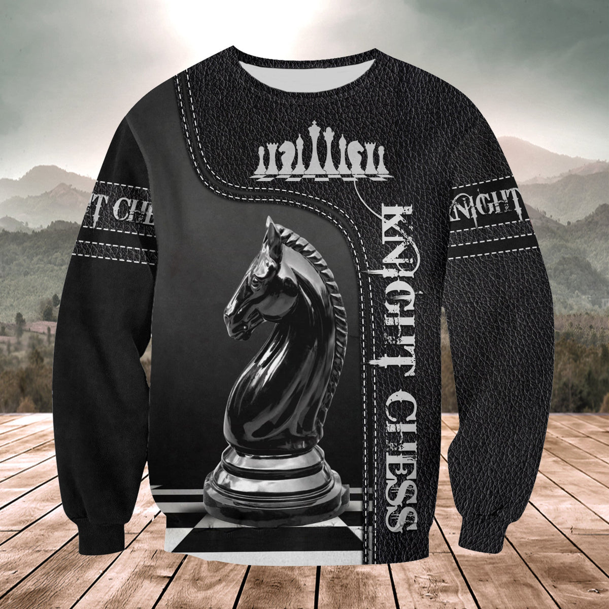Knight Chess Battle Shirt, Royal Strategy All-Over Print Unisex Tee