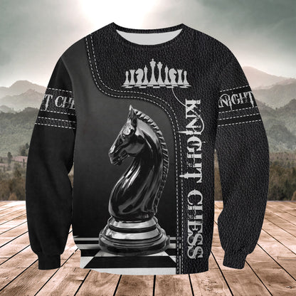 Knight Chess Battle Shirt, Royal Strategy All-Over Print Unisex Tee