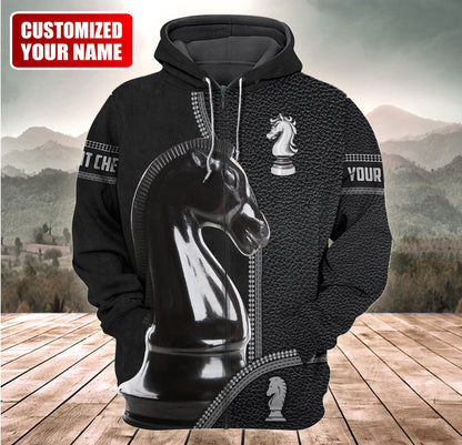 Knight Chess Strategy Shirt, Royal Horse Piece All-Over Print Unisex Tee