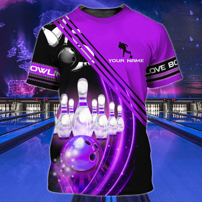 Bowling Player Shirt, All Over Print Unisex Bowling Shirt