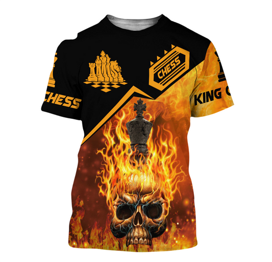King Chess Strategy Shirt, Royal Board Game All-Over Print Unisex Tee