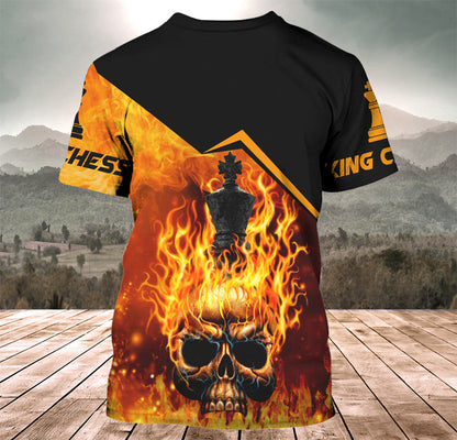 King Chess Strategy Shirt, Royal Board Game All-Over Print Unisex Tee