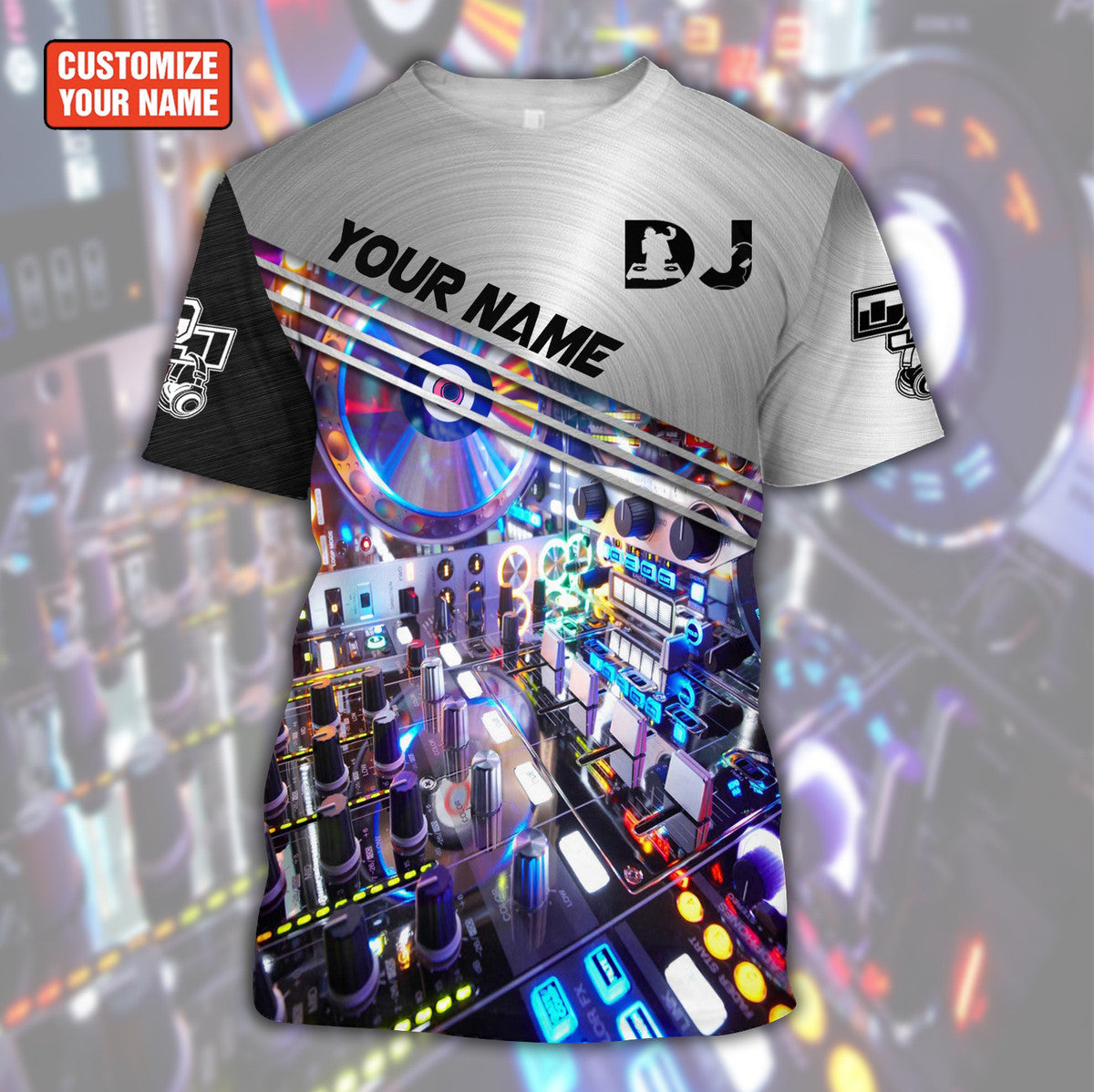 Personalized Name DJ Disc Jockey 50 All Over Printed Unisex Shirt