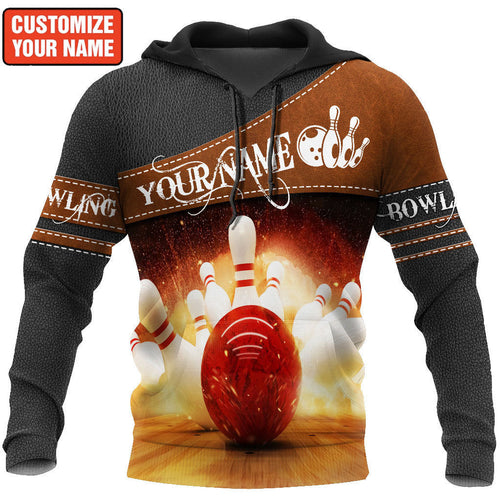 Personalized Name Bowling All Over Printed Unisex Shirt