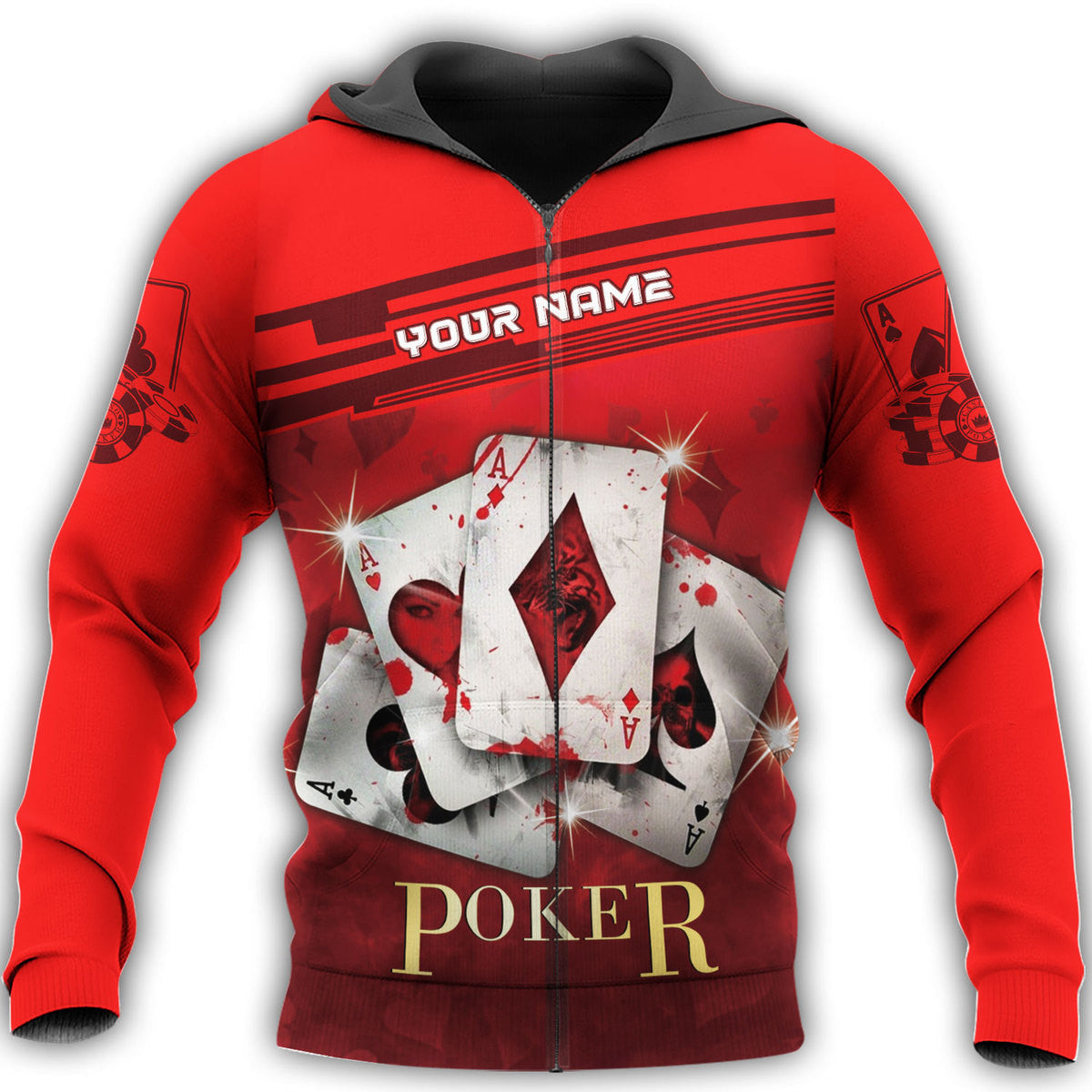 Personalized Name Poker Q13 All Over Printed Unisex Shirt