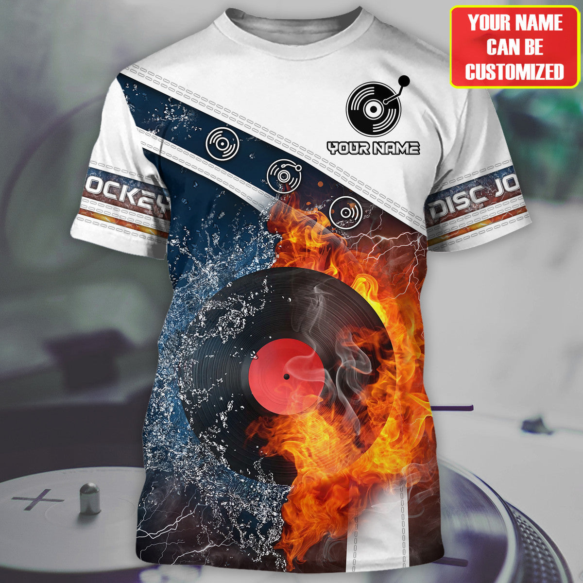 Personalized Name DJ Disc Jockey Q19 All Over Printed Unisex Shirt