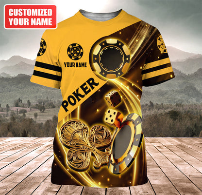 Poker Ace Shirt, Casino Card All-Over Print Unisex Tee