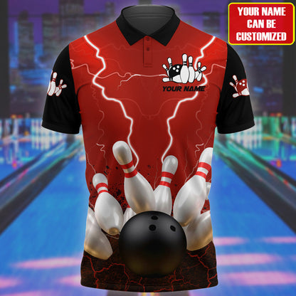 Bowling Player Shirt, All Over Print Unisex Bowling Shirt