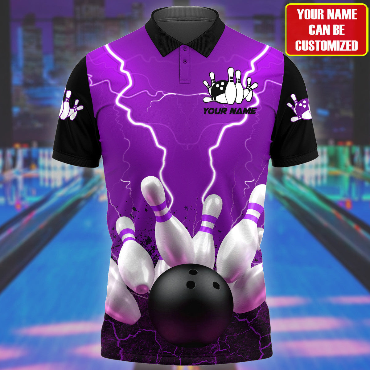 Personalized Name Bowling Player All Over Printed Unisex Shirt - LP13