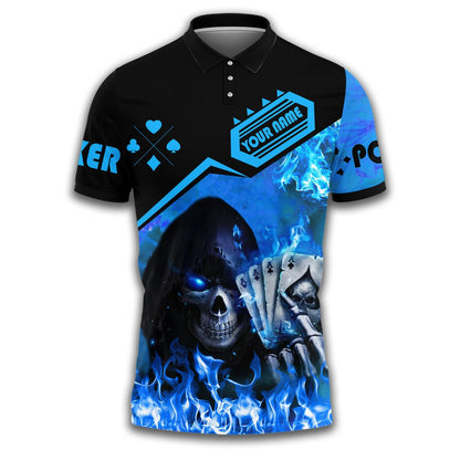 Poker Player Shirt, Casino Card All-Over Print Unisex Tee