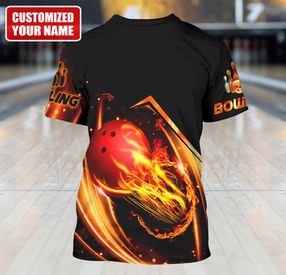 Personalized Name Bowling Q15 All Over Printed Unisex Shirt