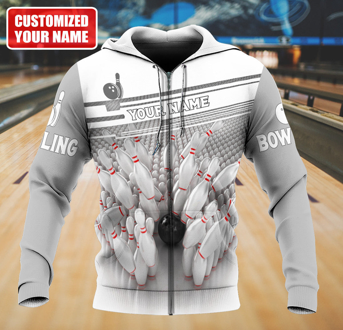 Personalized Name Bowling Q17 All Over Printed Unisex Shirt