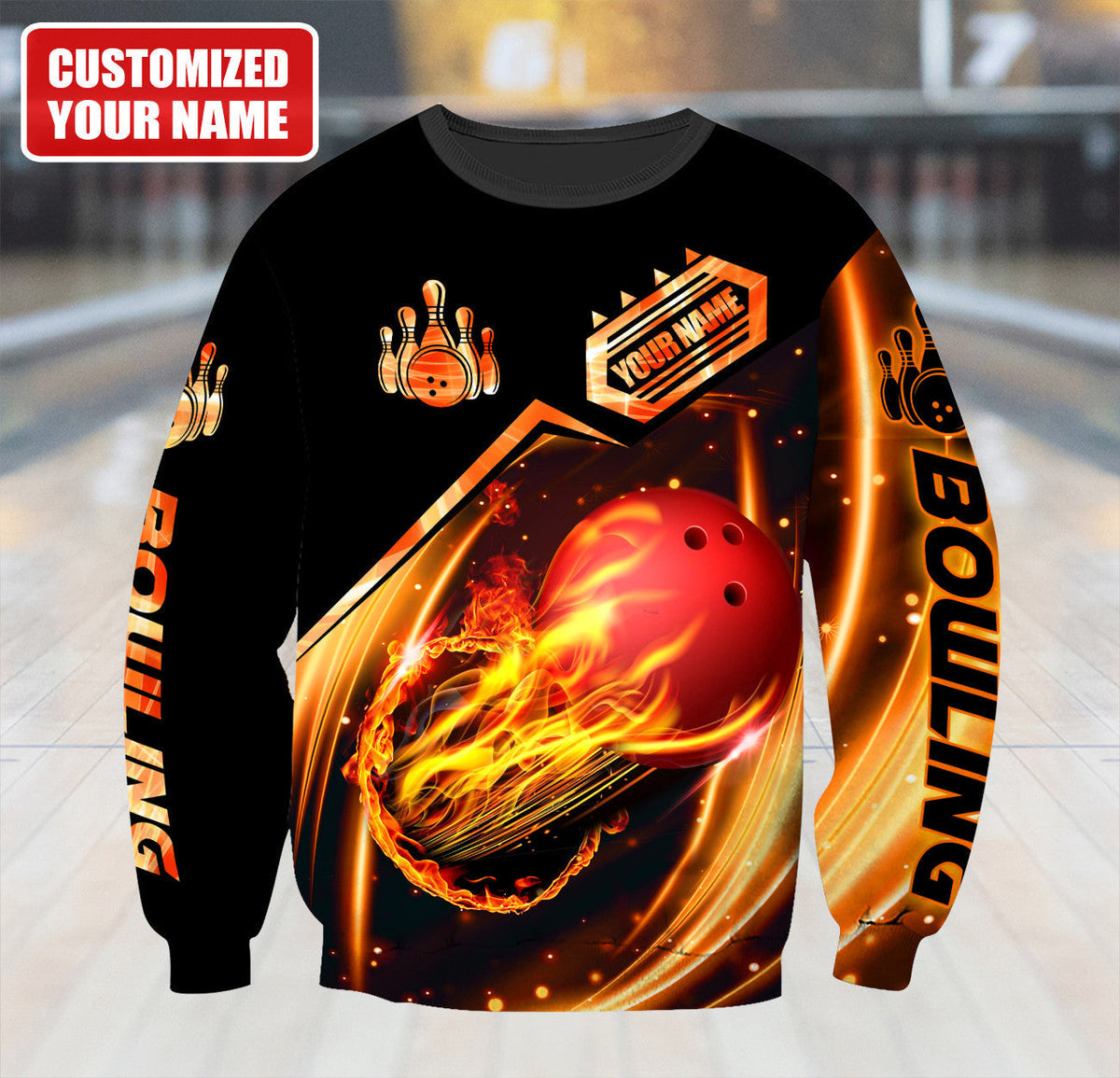 Personalized Name Bowling Q15 All Over Printed Unisex Shirt