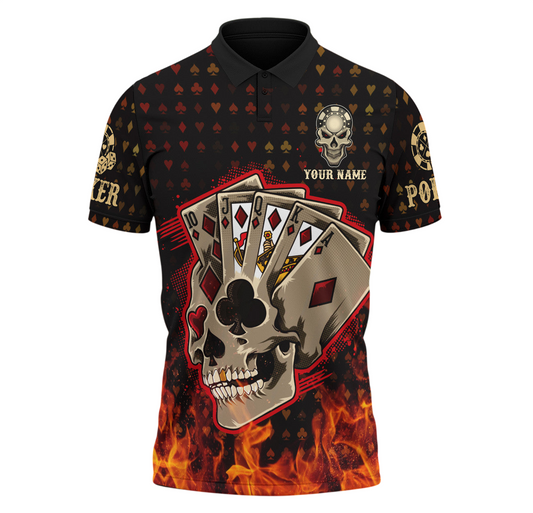 Poker Shirt, Casino Card All-Over Print Unisex Tee