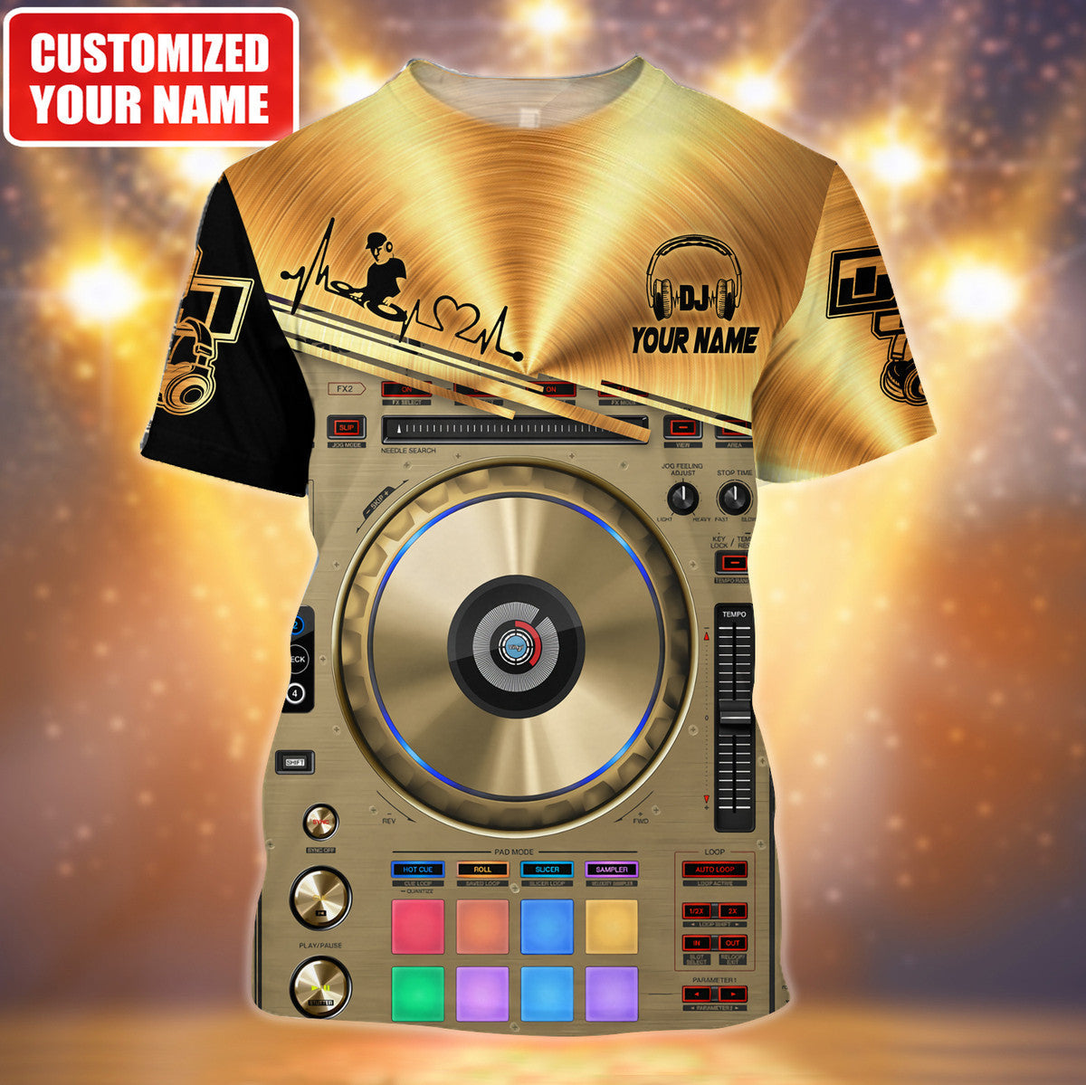 Personalized Name DJ Disc Jockey Q41 All Over Printed Unisex Shirt