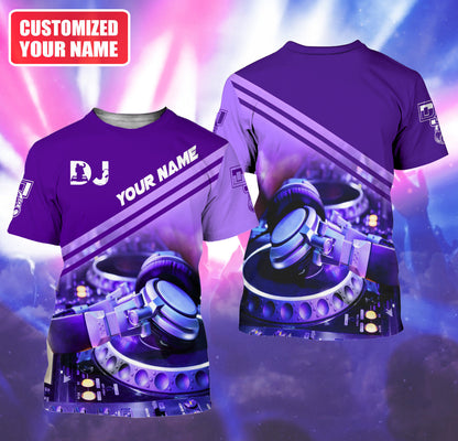 DJ Pulse Shirt, Disc Jockey Soundwave All-Over Print Unisex Tee