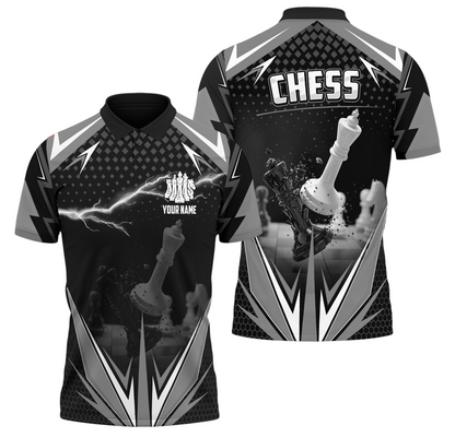 Chess Player Shirt, Chess Pieces All-Over Print Unisex Tee