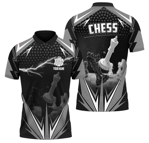 Chess Player Shirt, Chess Pieces All-Over Print Unisex Tee