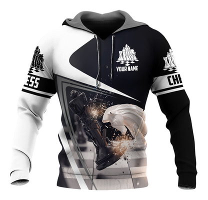 Chess Mastery Shirt, Classic Strategy Board All-Over Print Unisex Tee