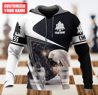 Chess Mastery Shirt, Classic Strategy Board All-Over Print Unisex Tee