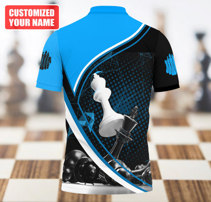Chess Player Shirt, Chess Pieces All-Over Print Unisex Tee