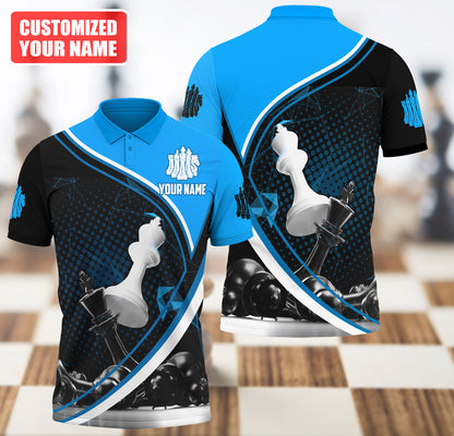 Chess Player Shirt, Chess Pieces All-Over Print Unisex Tee