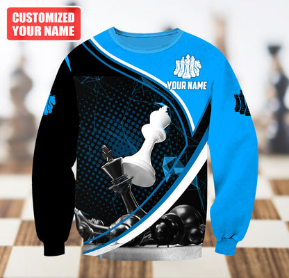 Chess Player Shirt, Chess Pieces All-Over Print Unisex Tee